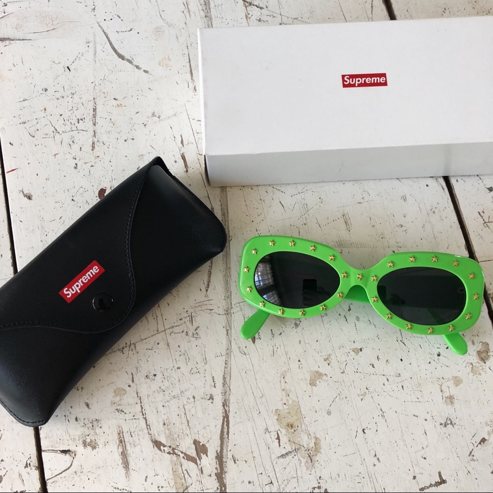 🌹 SUPREME ROYALE LIME GREEN SUNGLASSES